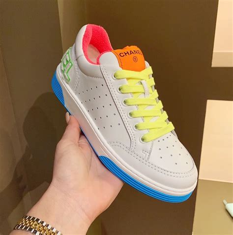 chanel sneakers neon|chanel sneakers brand new.